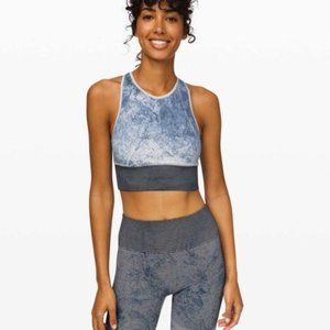 lululemon athletica Blue Marble Crop Top